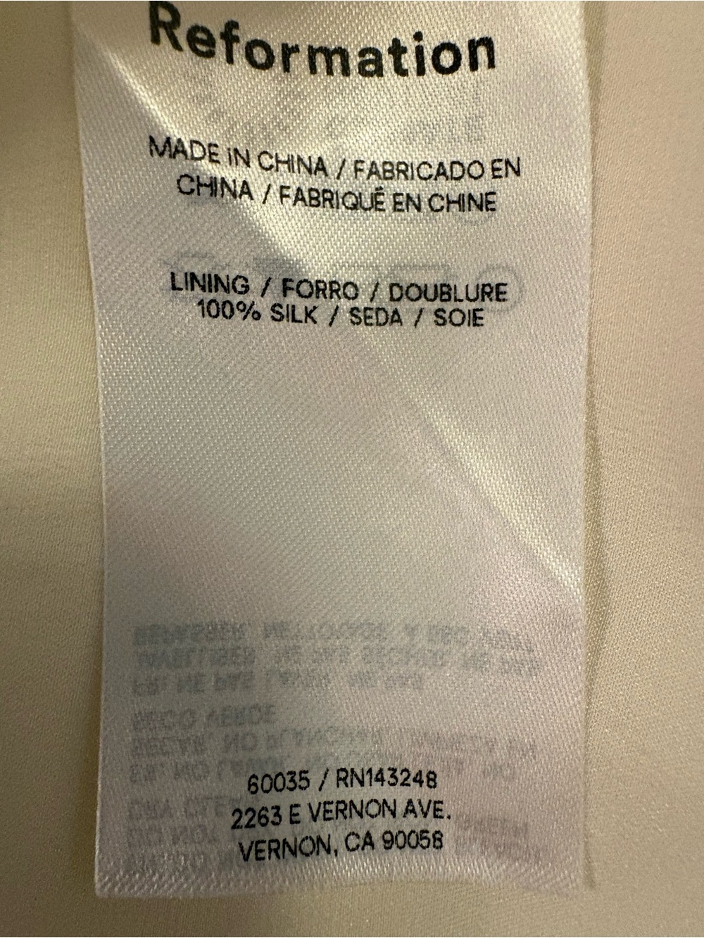 Reformation 100% Silk Vina Dress White Sheer Overlay Shift Dress Size 12 NWT - Picture 12 of 14